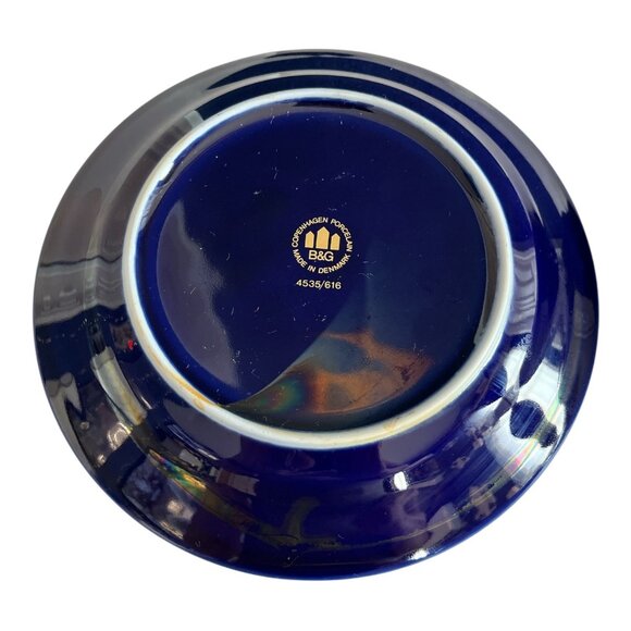 VTG 4 Bing & Grøndahl Copenhagen Porcelain Composer Plates – Cobalt Blue & 22K G - Picture 4 of 10